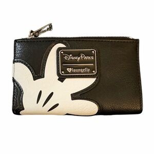 Disney Parks x Loungefly Black and White Mickey Mouse Wallet